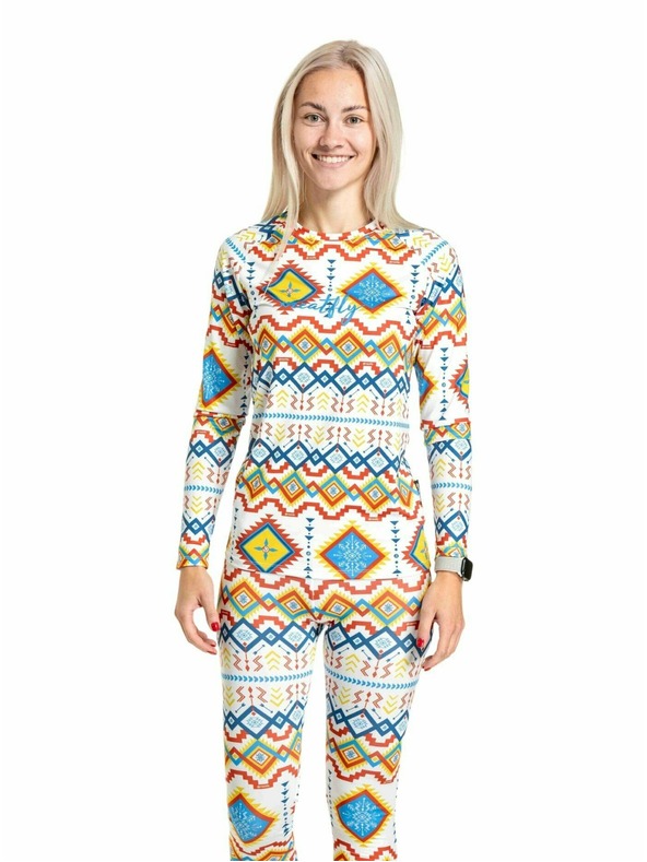 Meatfly Meatfly ženske termo majice Capa White Jones