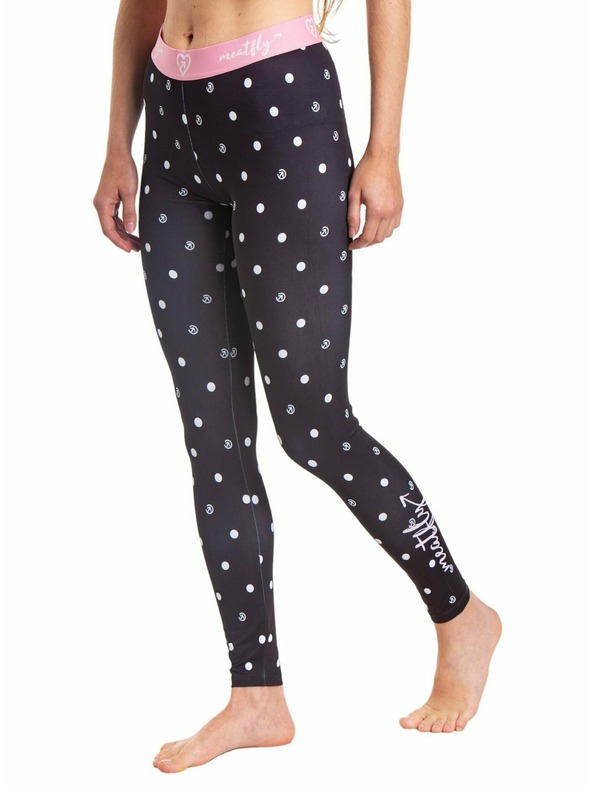 Meatfly Meatfly ženske termo hlače Taro Black Dots