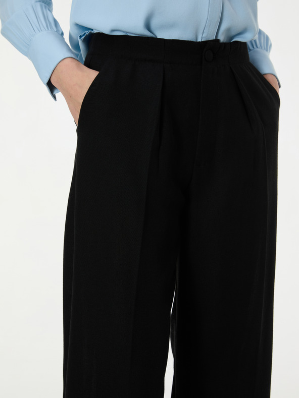 Orsay Crne ženske široke hlače ORSAY