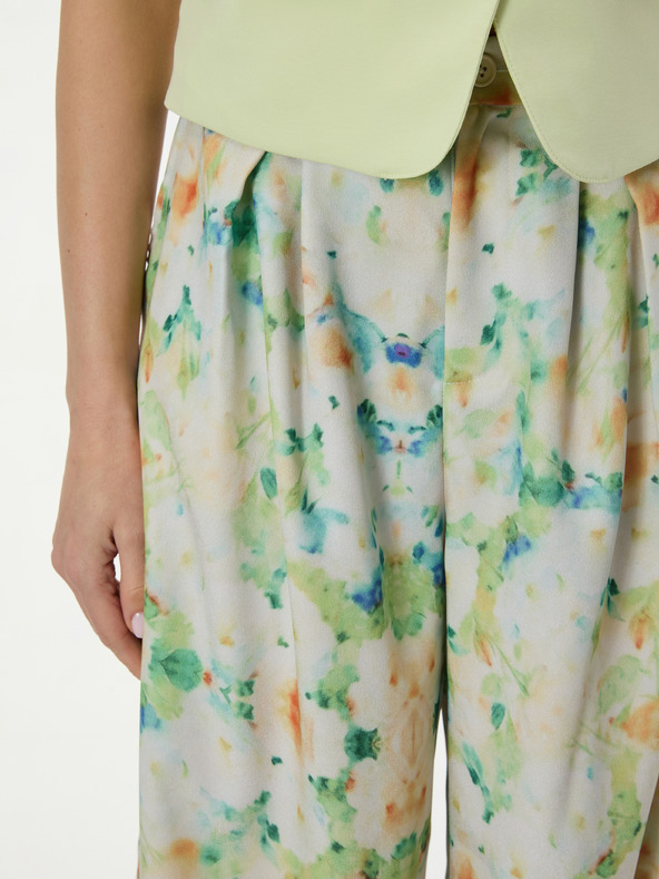 Orsay Svijetlozelene uzorirane ženske hlače ORSAY