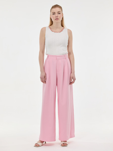 Orsay Svijetloružičaste široke ženske hlače ORSAY