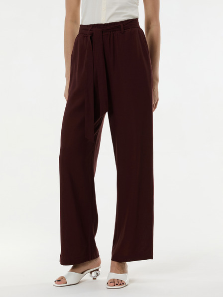 Orsay Tamnosmeđe ženske široke hlače ORSAY