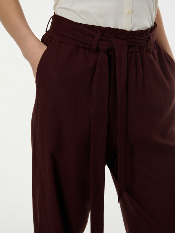 Orsay Tamnosmeđe ženske široke hlače ORSAY