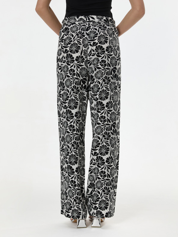 Orsay Crne uzorirane ženske hlače ORSAY