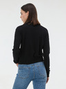 Orsay Crni ženski pulover s ovratnikom ORSAY