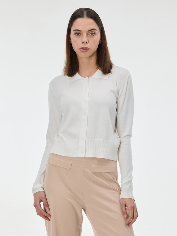 Orsay Kremasti ženski pulover s ovratnikom ORSAY