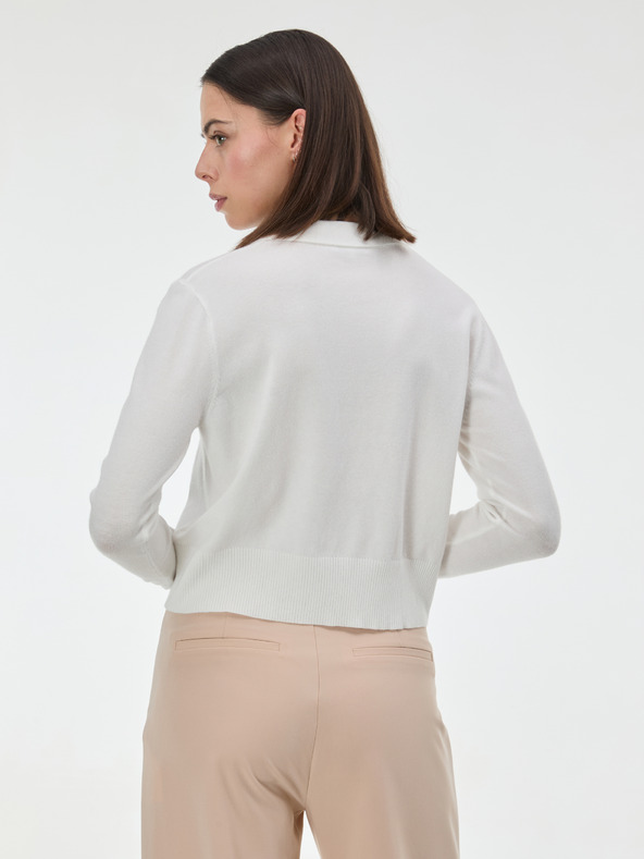 Orsay Kremasti ženski pulover s ovratnikom ORSAY