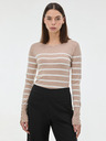 Orsay Bež ženski prugasti pulover ORSAY