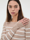 Orsay Bež ženski prugasti pulover ORSAY
