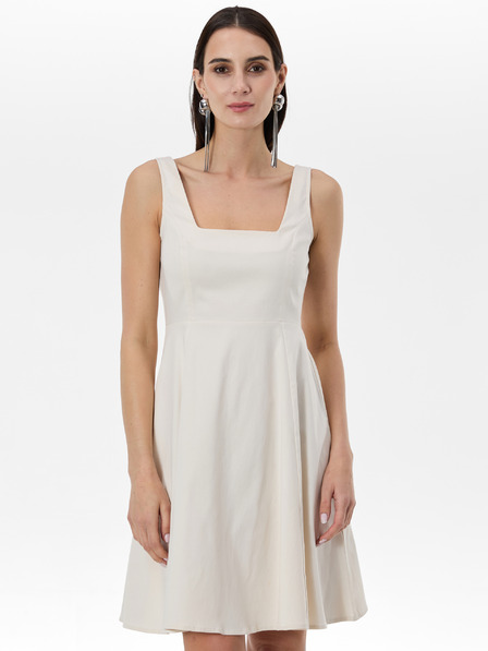 Orsay Krem ženska haljina do koljena ORSAY