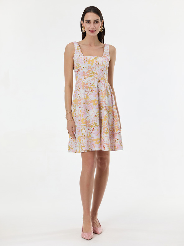 Orsay Svijetloružičasta uzorirana ženska haljina do koljena ORSAY