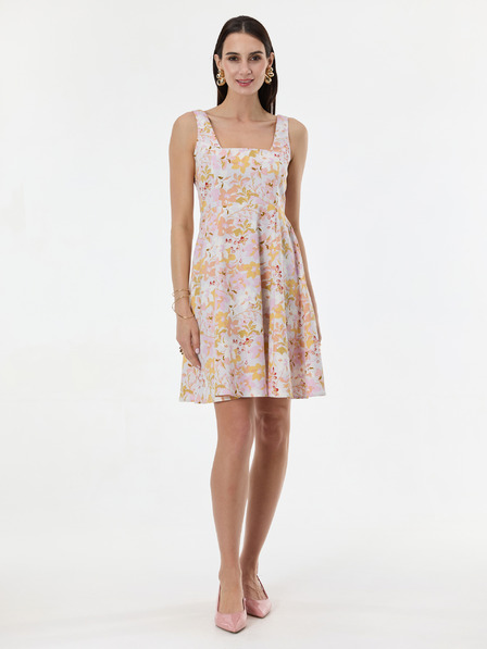 Orsay Svijetloružičasta uzorirana ženska haljina do koljena ORSAY