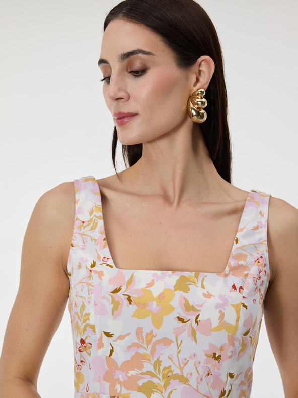 Orsay Svijetloružičasta uzorirana ženska haljina do koljena ORSAY