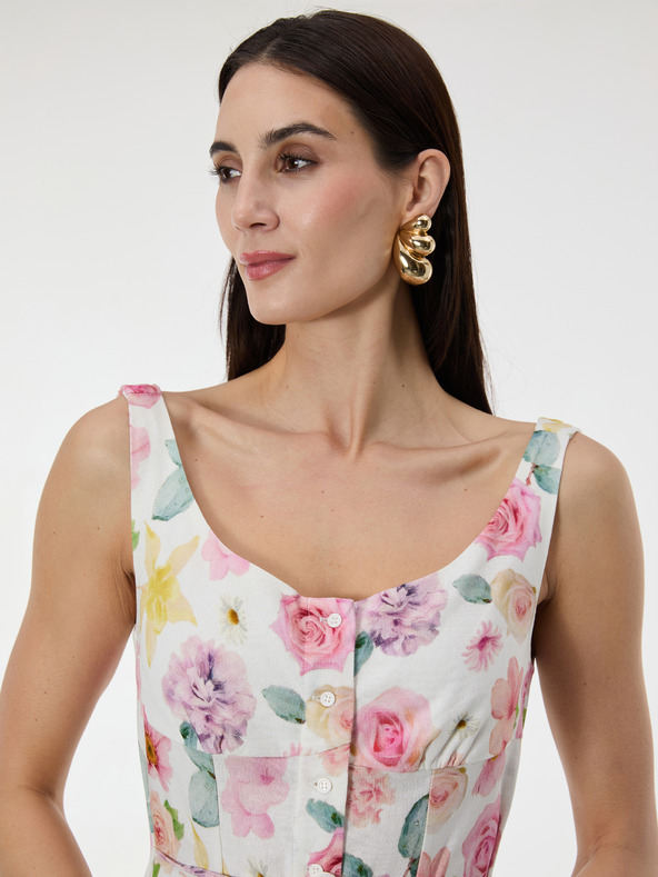 Orsay Svijetloružičasta uzorirana ženska haljina ORSAY