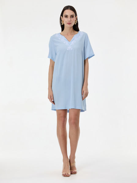 Orsay Svijetloplava ženska haljina do koljena ORSAY