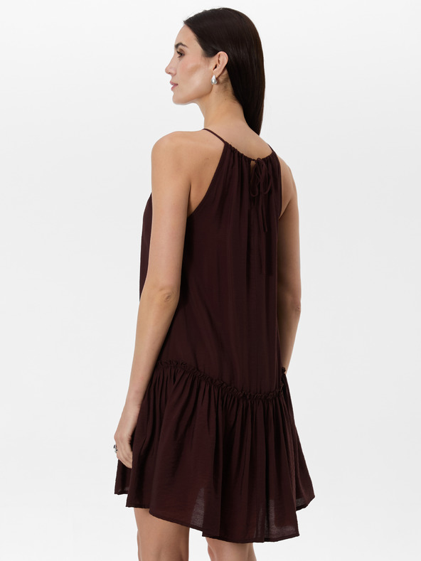 Orsay Crna ženska haljina do koljena ORSAY