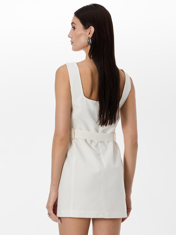 Orsay Kremasta ženska haljina s remenom ORSAY