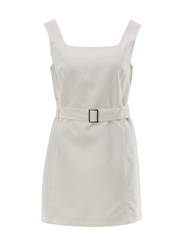 Orsay Kremasta ženska haljina s remenom ORSAY