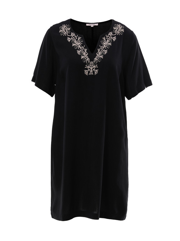 Orsay Crna ženska haljina do koljena ORSAY