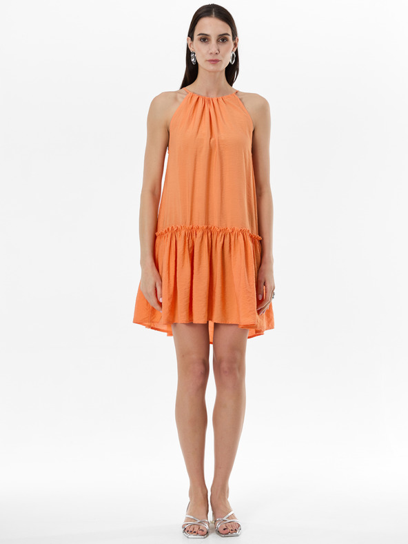 Orsay Narančasta ženska haljina do koljena ORSAY