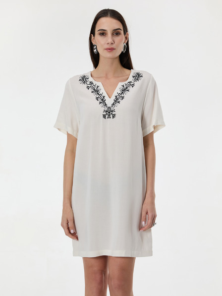 Orsay Krem ženska haljina do koljena ORSAY