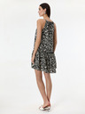 Orsay Crna ženska haljina do koljena s uzorkom ORSAY