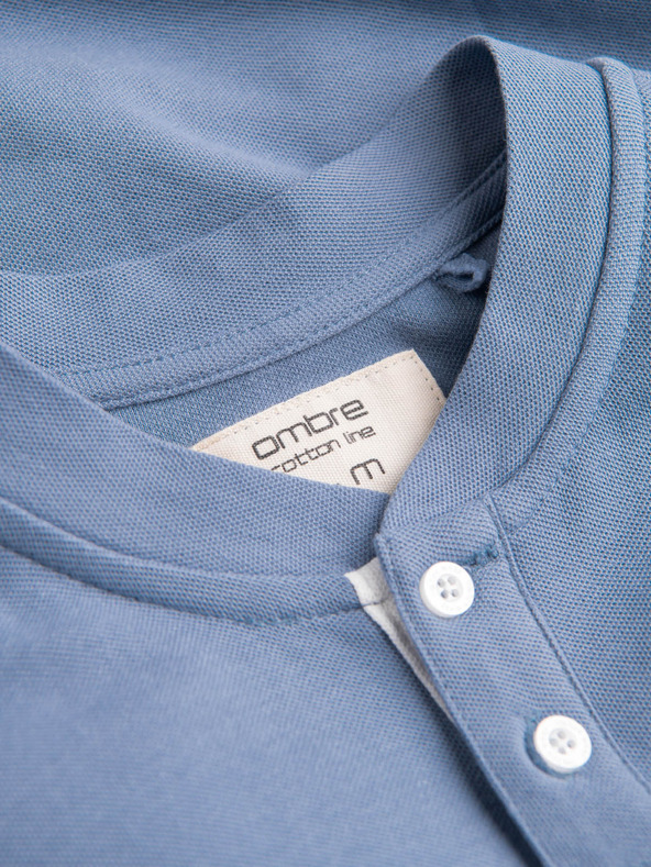 Ombre Clothing Svijetloplava muška polo majica Ombre Clothing