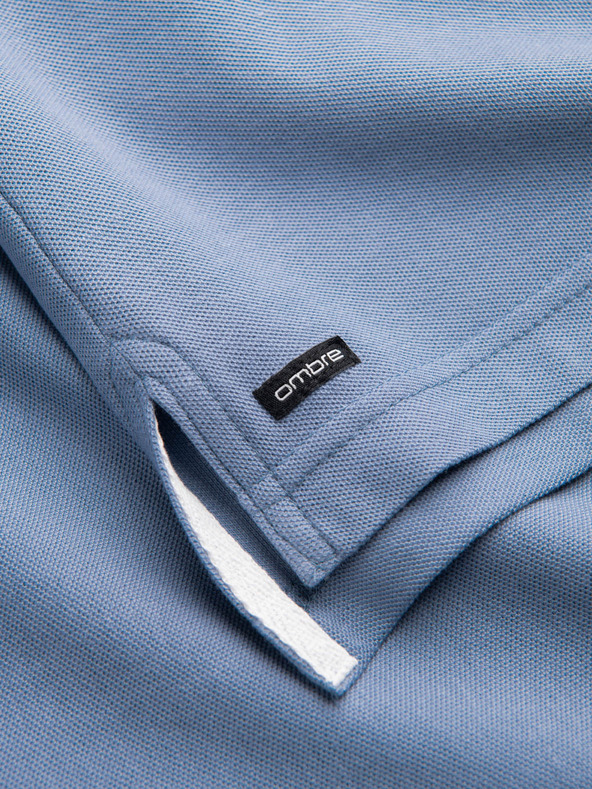 Ombre Clothing Svijetloplava muška polo majica Ombre Clothing
