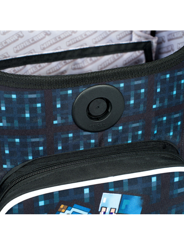 BAAGL  Ergo Minecraft Blue Axe školska torba