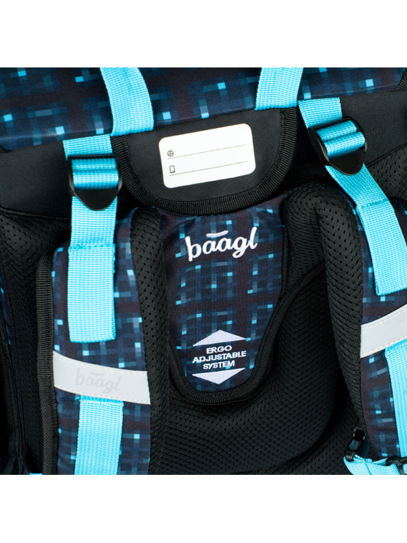 BAAGL  Ergo Minecraft Blue Axe školska torba