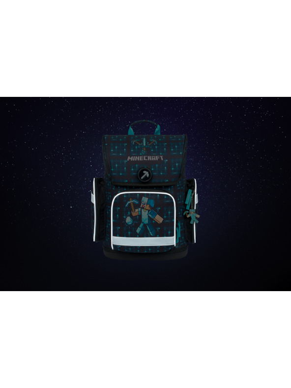 BAAGL  Ergo Minecraft Blue Axe školska torba