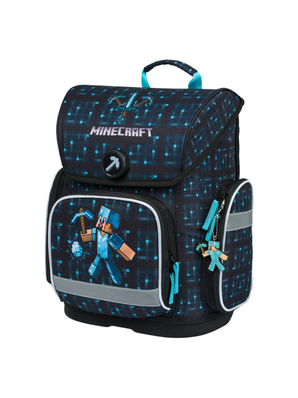 BAAGL  Ergo Minecraft Blue Axe školska torba