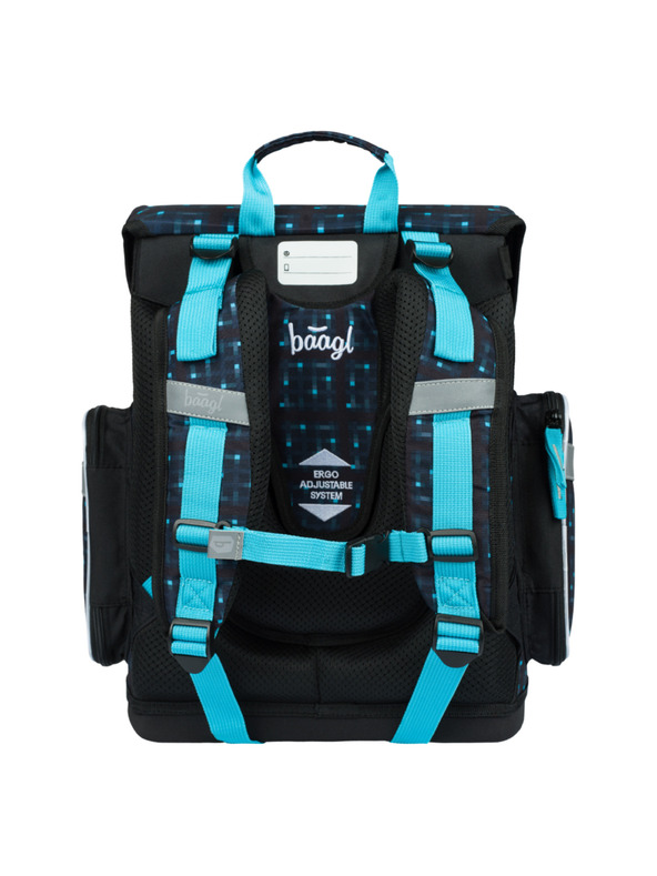 BAAGL  Ergo Minecraft Blue Axe školska torba