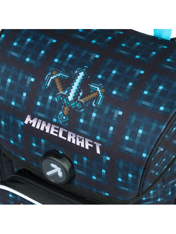 BAAGL  Ergo Minecraft Blue Axe školska torba