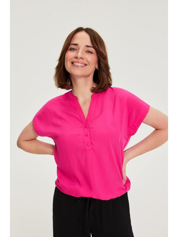 Moodo Košulja od viskoze purpurna Moodo