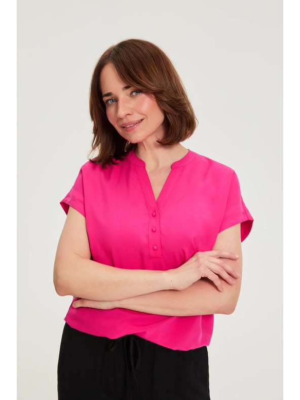 Moodo Košulja od viskoze purpurna Moodo