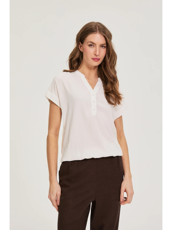 Moodo Bijela viskozna košulja Moodo