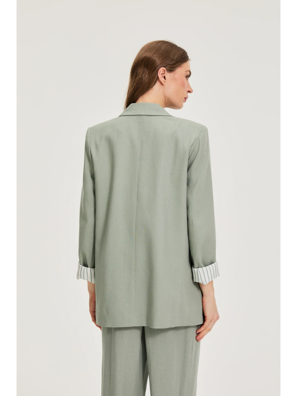 Moodo Sako s dodatkom lana maslinasto zelene Moodo