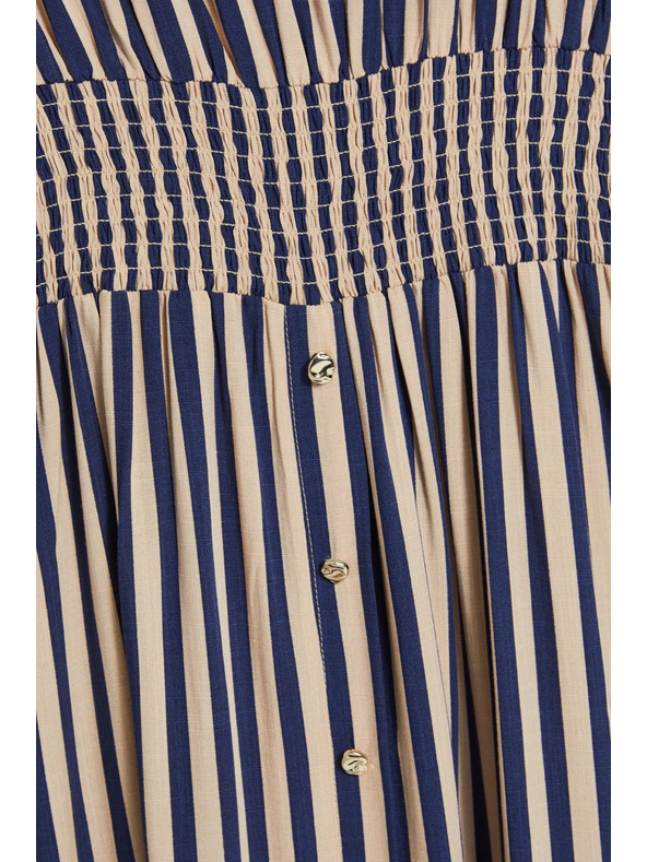 Moodo Haljina od viskoze u prugama tamno plava Moodo