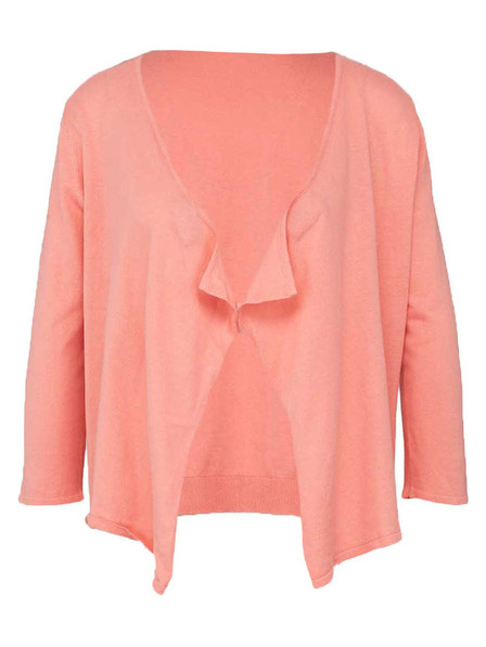 CAMAIEU Ružasti kratki kardigan CAMAIEU