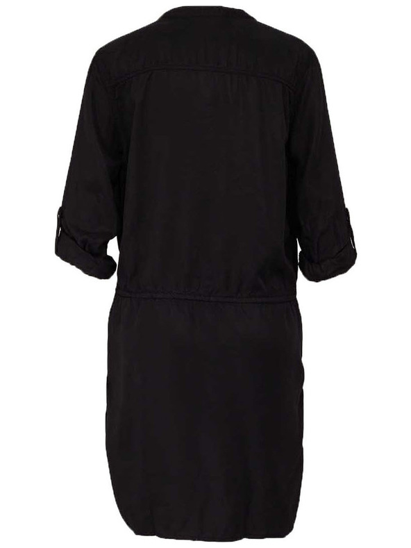 CAMAIEU Crne košuljaste haljine sa vezanjem