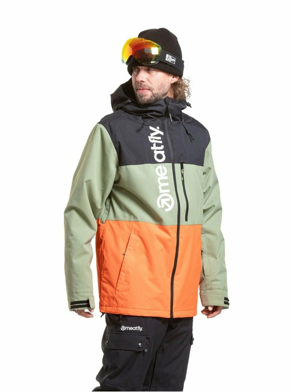 Meatfly Meatfly muška SNB & SKI jakna Manifold Black / Orange