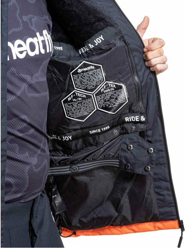 Meatfly Meatfly muška SNB & SKI jakna Manifold Black / Orange