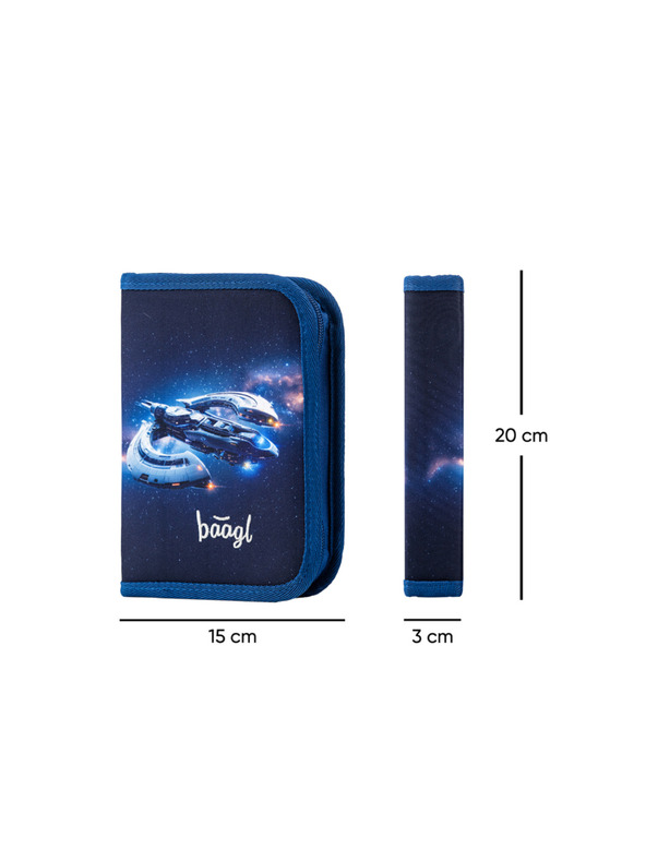 BAAGL  BAAGL SET 3 Zippy Svemirski brod: aktovka, pernica, vrećica