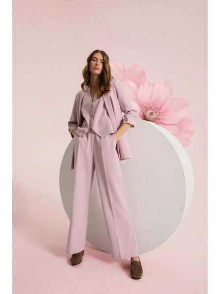 Moodo Hlače u tankim prugama ružičaste Moodo