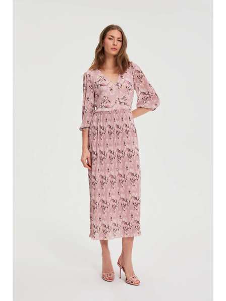 Moodo Plisirana haljina ružičasta Moodo