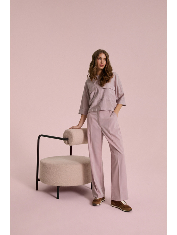 Moodo Viskozna košulja ružičasta Moodo