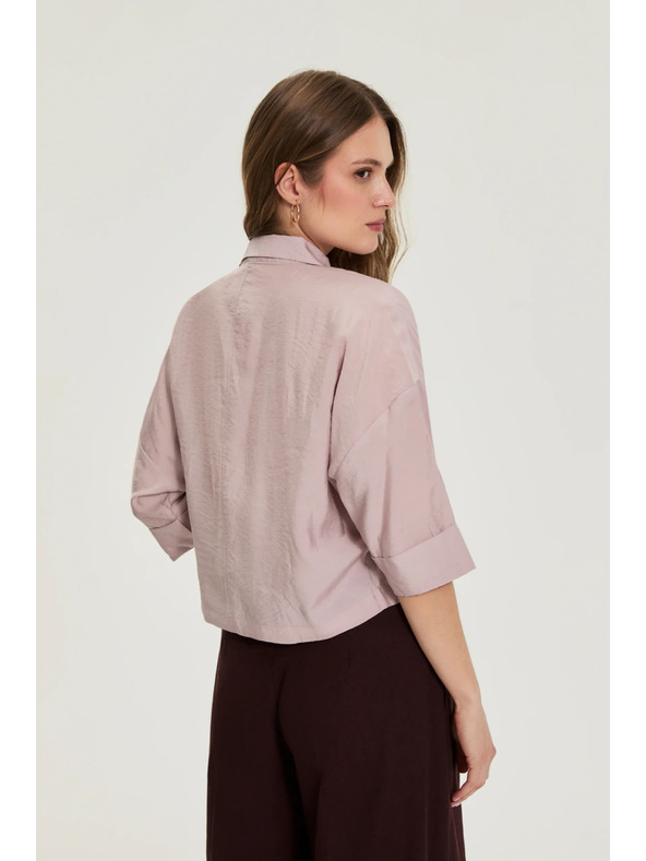 Moodo Viskozna košulja ružičasta Moodo