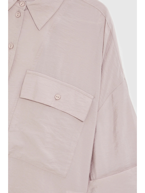 Moodo Viskozna košulja ružičasta Moodo