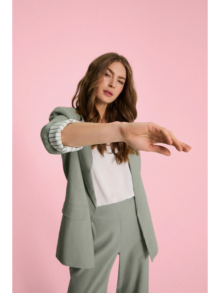 Moodo Sako s dodatkom lana maslinasto zelene Moodo